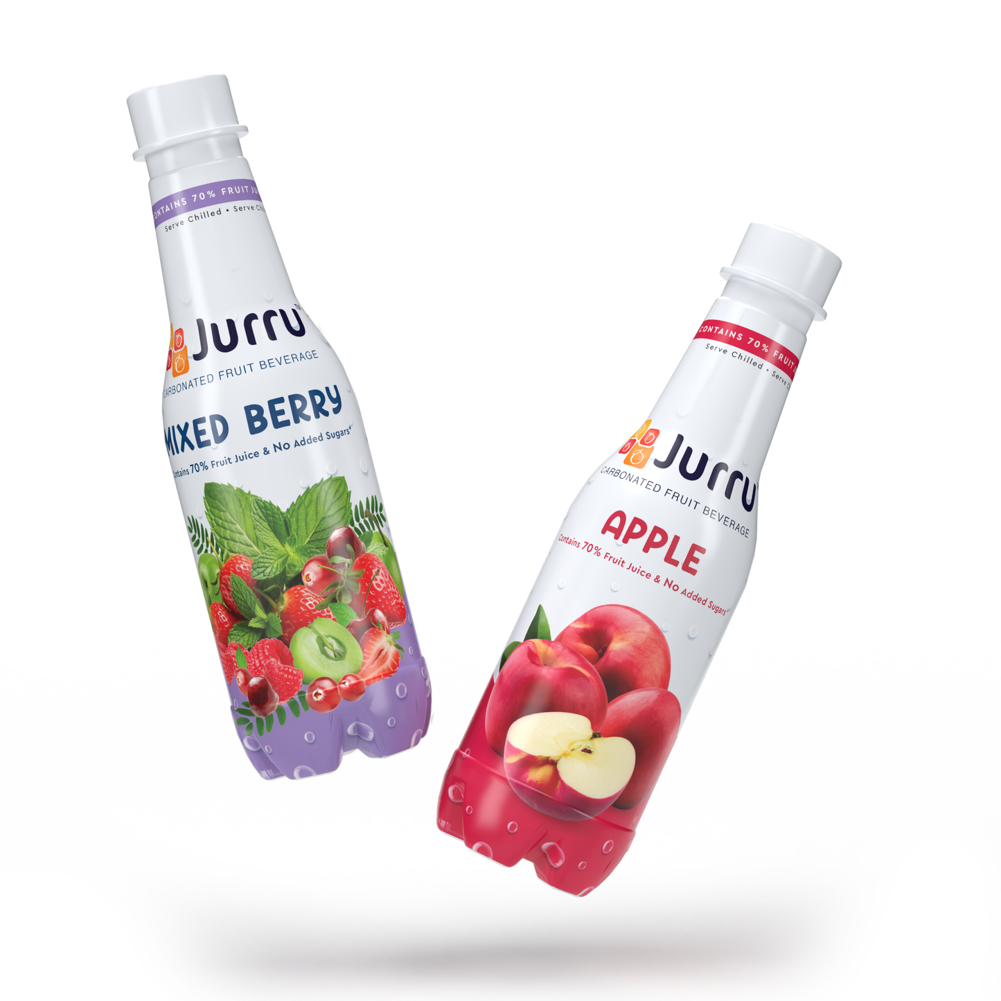 Premium Crafted Fruit Soda - Combo Pack (3 Mixed Berry + 3 Apple) | Pack of 6 | 250 ml